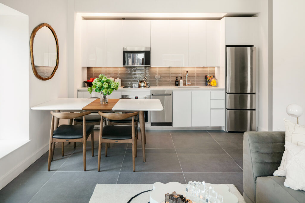 Living Room, Kitchen, Dining